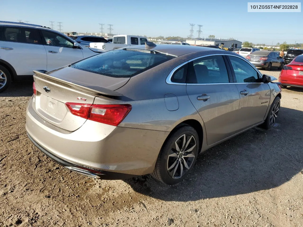 2022 Chevrolet Malibu Rs VIN: 1G1ZG5ST4NF202828 Lot: 73842774