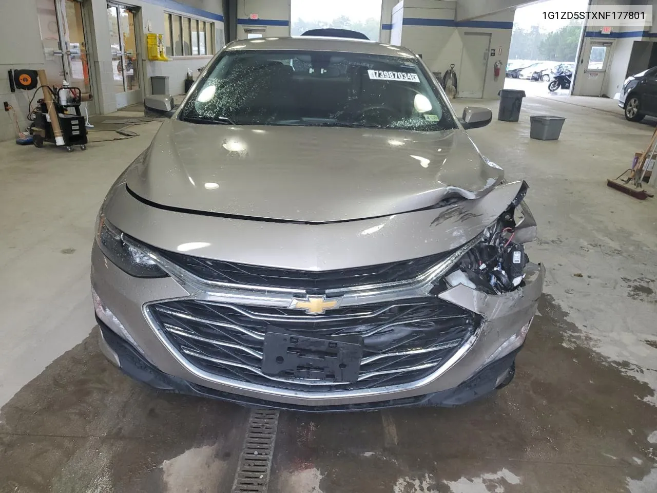 2022 Chevrolet Malibu Lt VIN: 1G1ZD5STXNF177801 Lot: 73987034