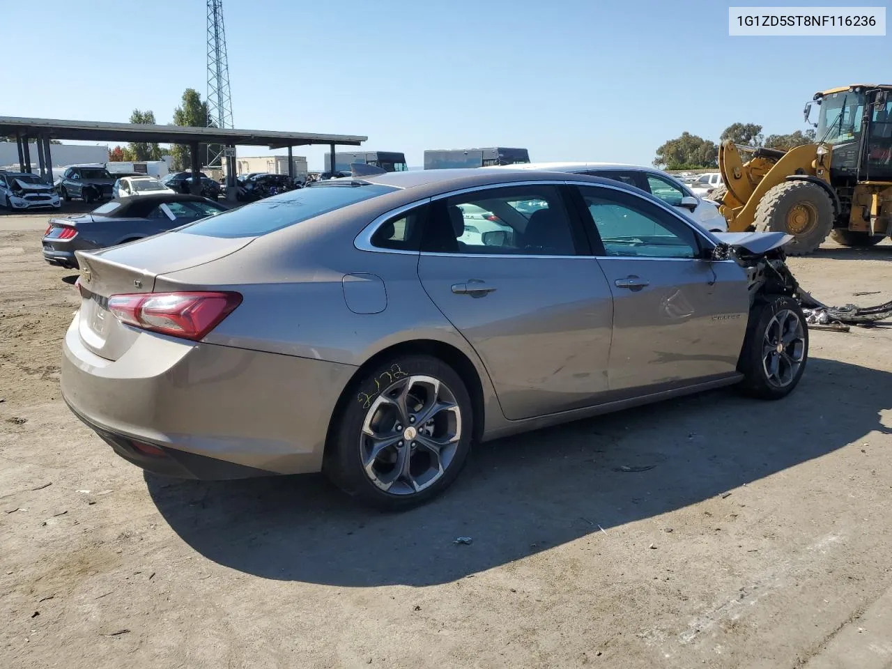 2022 Chevrolet Malibu Lt VIN: 1G1ZD5ST8NF116236 Lot: 74101024