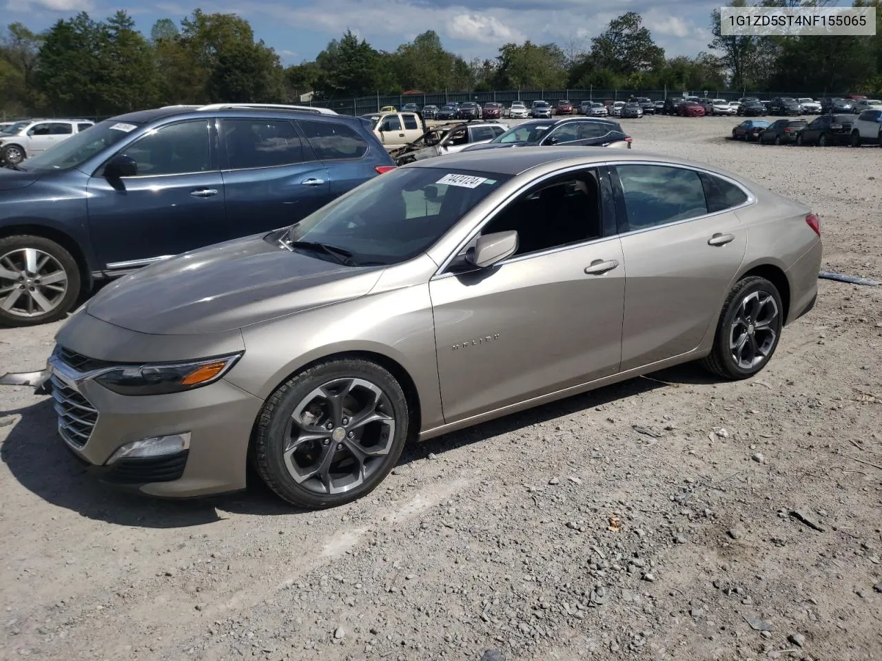 2022 Chevrolet Malibu Lt VIN: 1G1ZD5ST4NF155065 Lot: 74424124