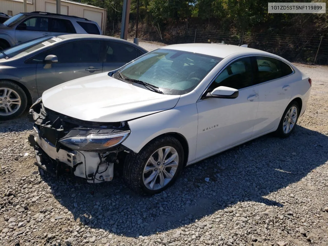 2022 Chevrolet Malibu Lt VIN: 1G1ZD5ST5NF119899 Lot: 74587654