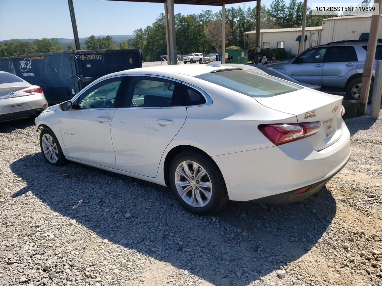 2022 Chevrolet Malibu Lt VIN: 1G1ZD5ST5NF119899 Lot: 74587654