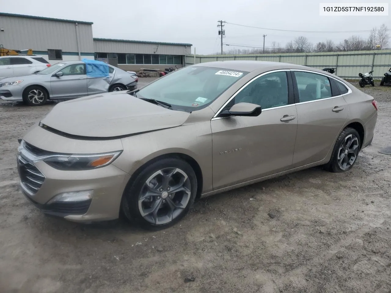 2022 Chevrolet Malibu Lt VIN: 1G1ZD5ST7NF192580 Lot: 74592494