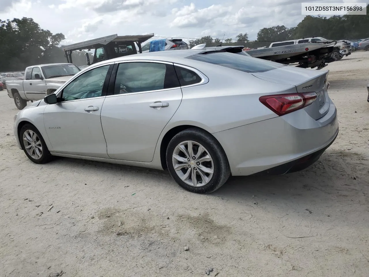 2022 Chevrolet Malibu Lt VIN: 1G1ZD5ST3NF156398 Lot: 74837174