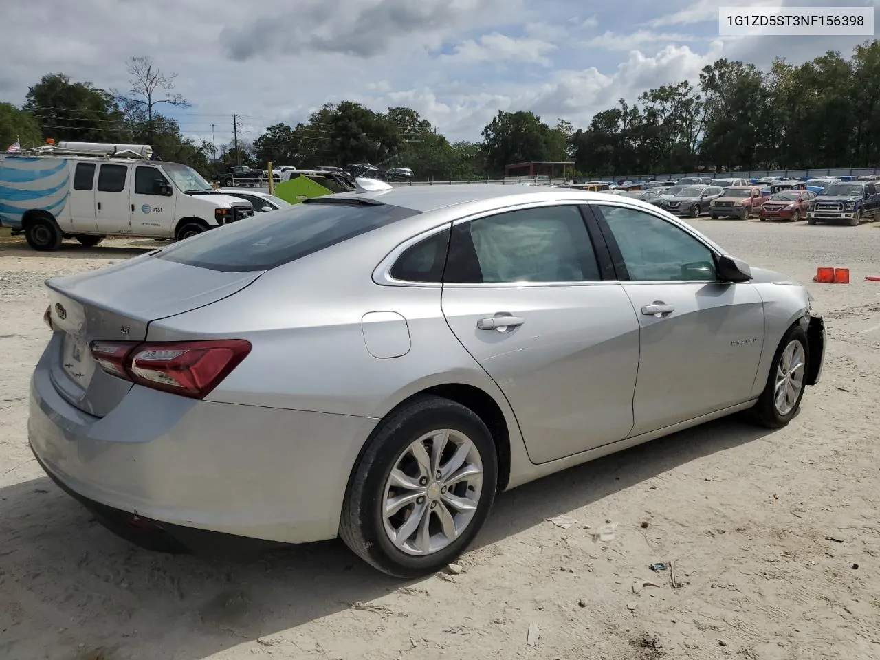 2022 Chevrolet Malibu Lt VIN: 1G1ZD5ST3NF156398 Lot: 74837174