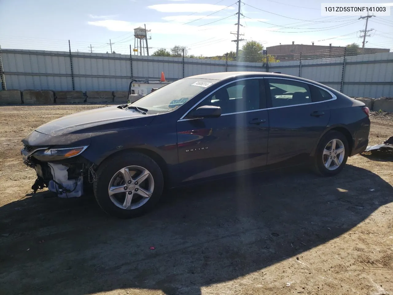 2022 Chevrolet Malibu Lt VIN: 1G1ZD5ST0NF141003 Lot: 74906014