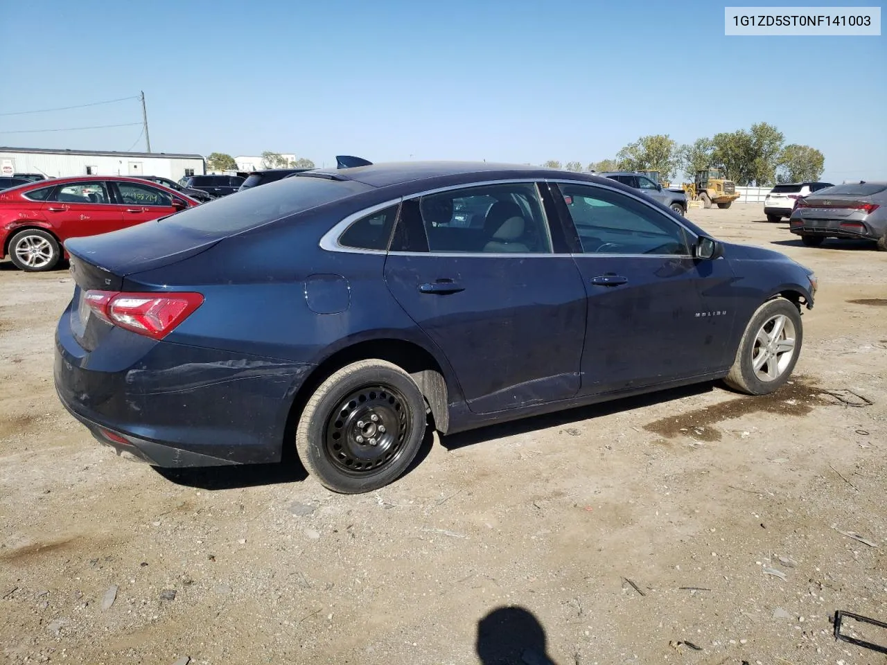 2022 Chevrolet Malibu Lt VIN: 1G1ZD5ST0NF141003 Lot: 74906014