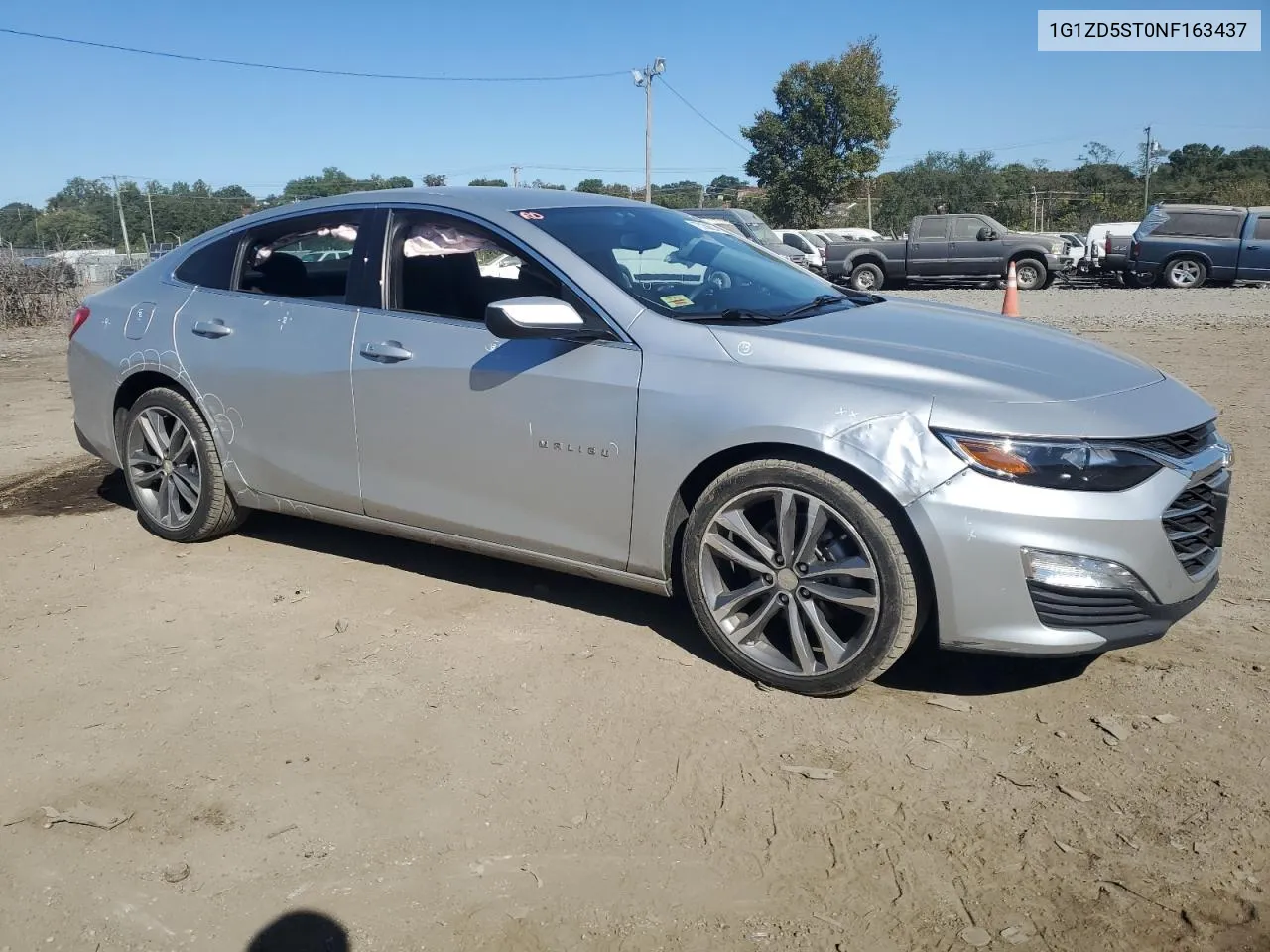 2022 Chevrolet Malibu Lt VIN: 1G1ZD5ST0NF163437 Lot: 75256624