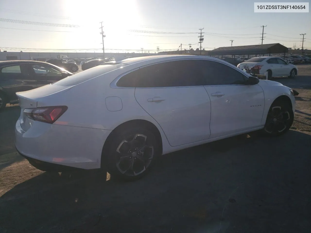 2022 Chevrolet Malibu Lt VIN: 1G1ZD5ST3NF140654 Lot: 75427954