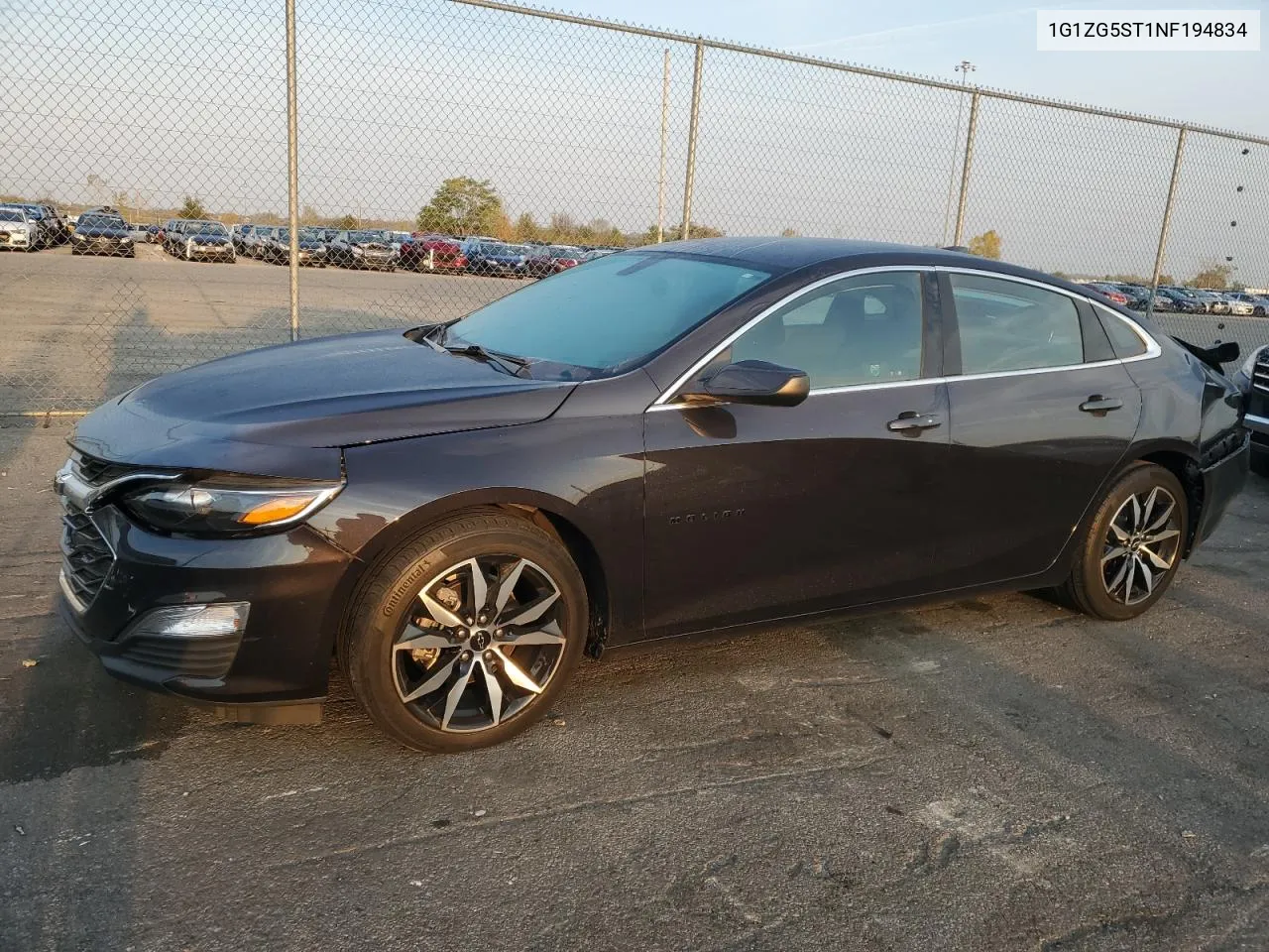 2022 Chevrolet Malibu Rs VIN: 1G1ZG5ST1NF194834 Lot: 75747634