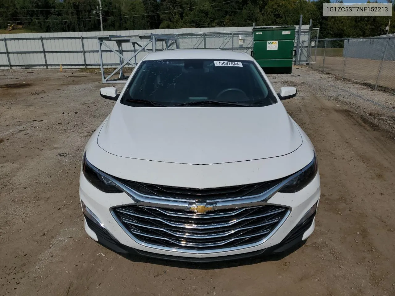 2022 Chevrolet Malibu Ls VIN: 1G1ZC5ST7NF152213 Lot: 75897584