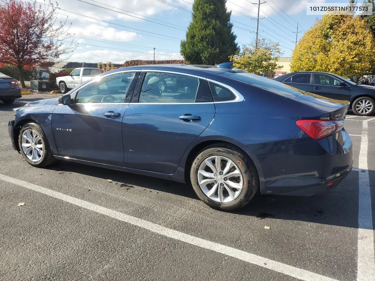 2022 Chevrolet Malibu Lt VIN: 1G1ZD5ST1NF177573 Lot: 75911934