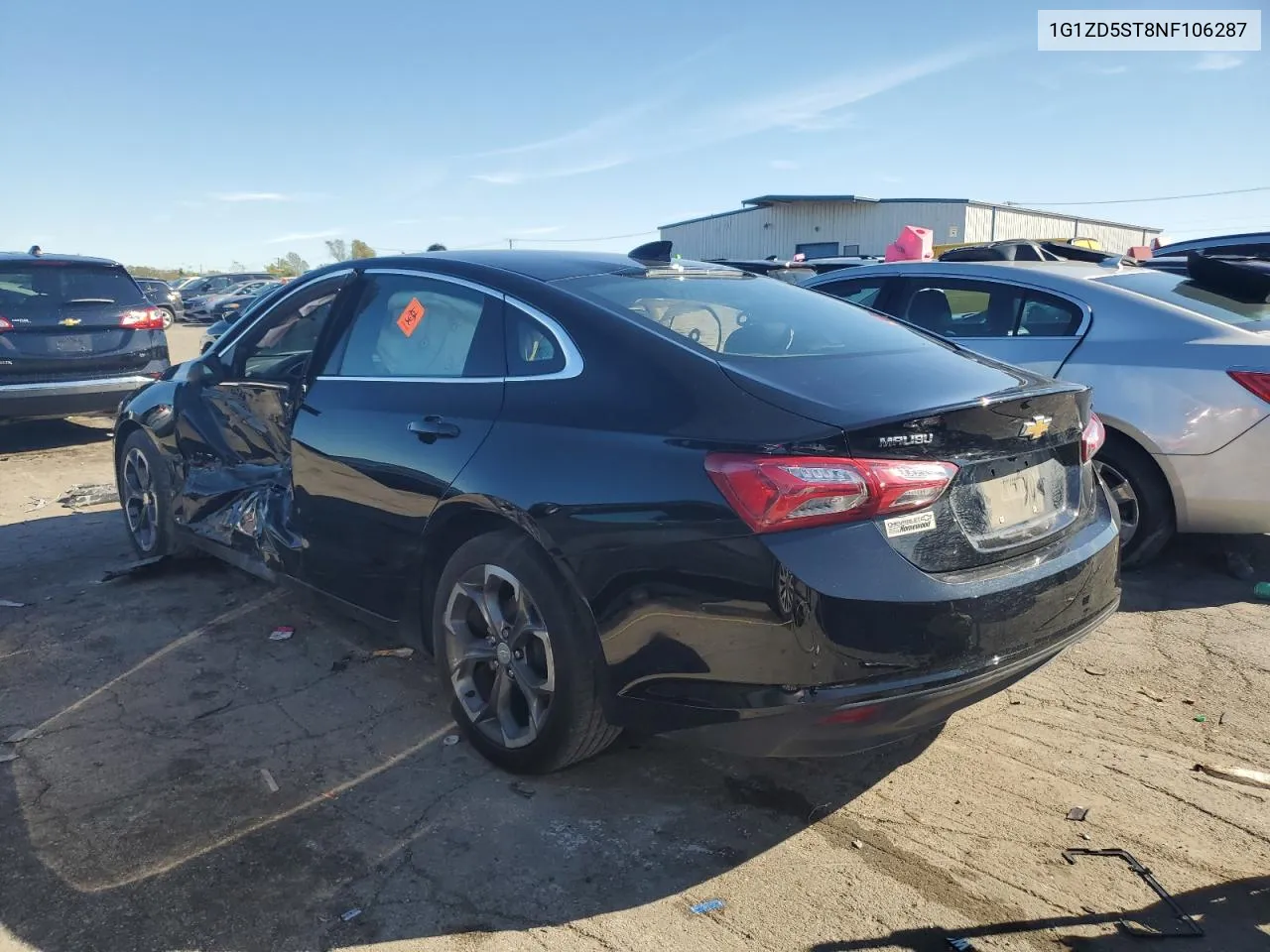 2022 Chevrolet Malibu Lt VIN: 1G1ZD5ST8NF106287 Lot: 76011264