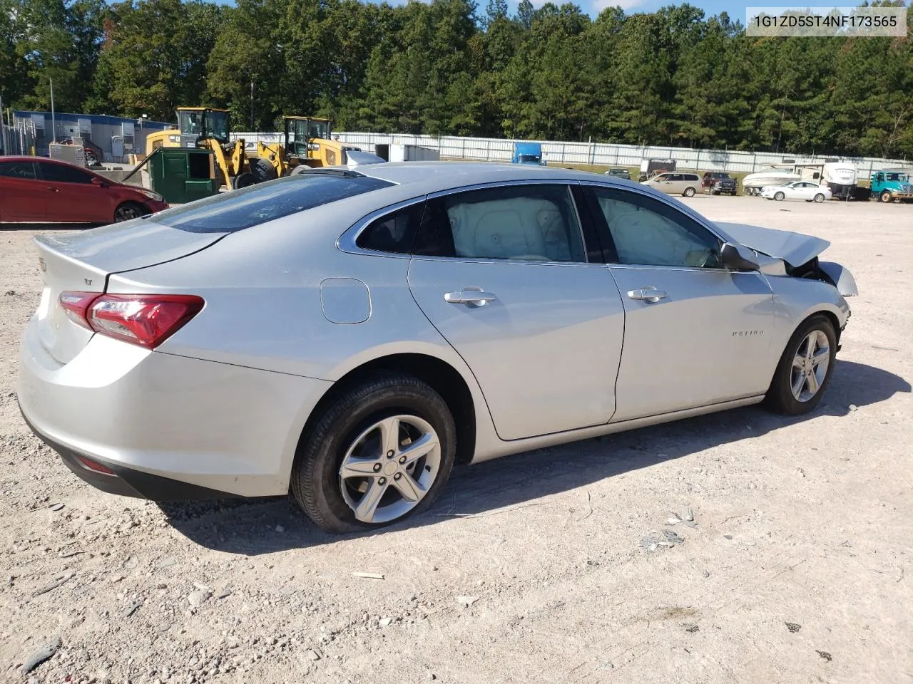 2022 Chevrolet Malibu Lt VIN: 1G1ZD5ST4NF173565 Lot: 76333684