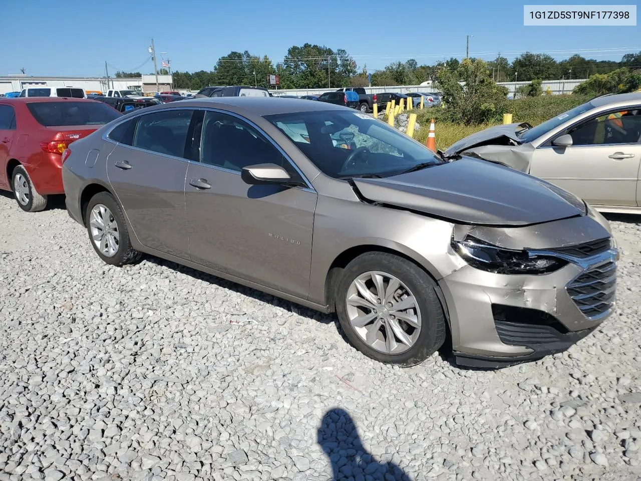 2022 Chevrolet Malibu Lt VIN: 1G1ZD5ST9NF177398 Lot: 76480404