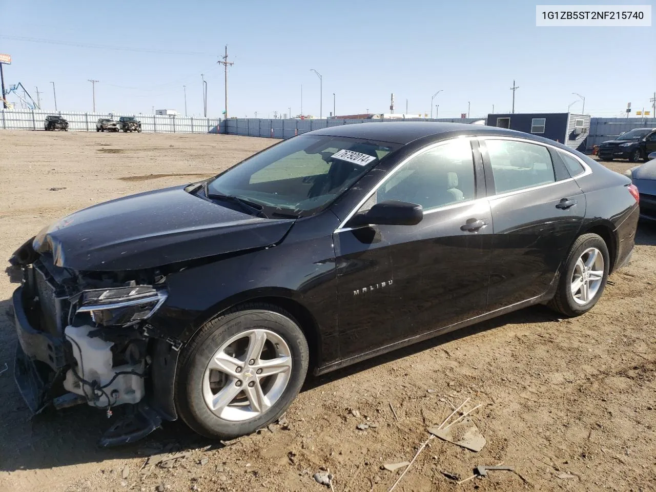 2022 Chevrolet Malibu Ls VIN: 1G1ZB5ST2NF215740 Lot: 76792014