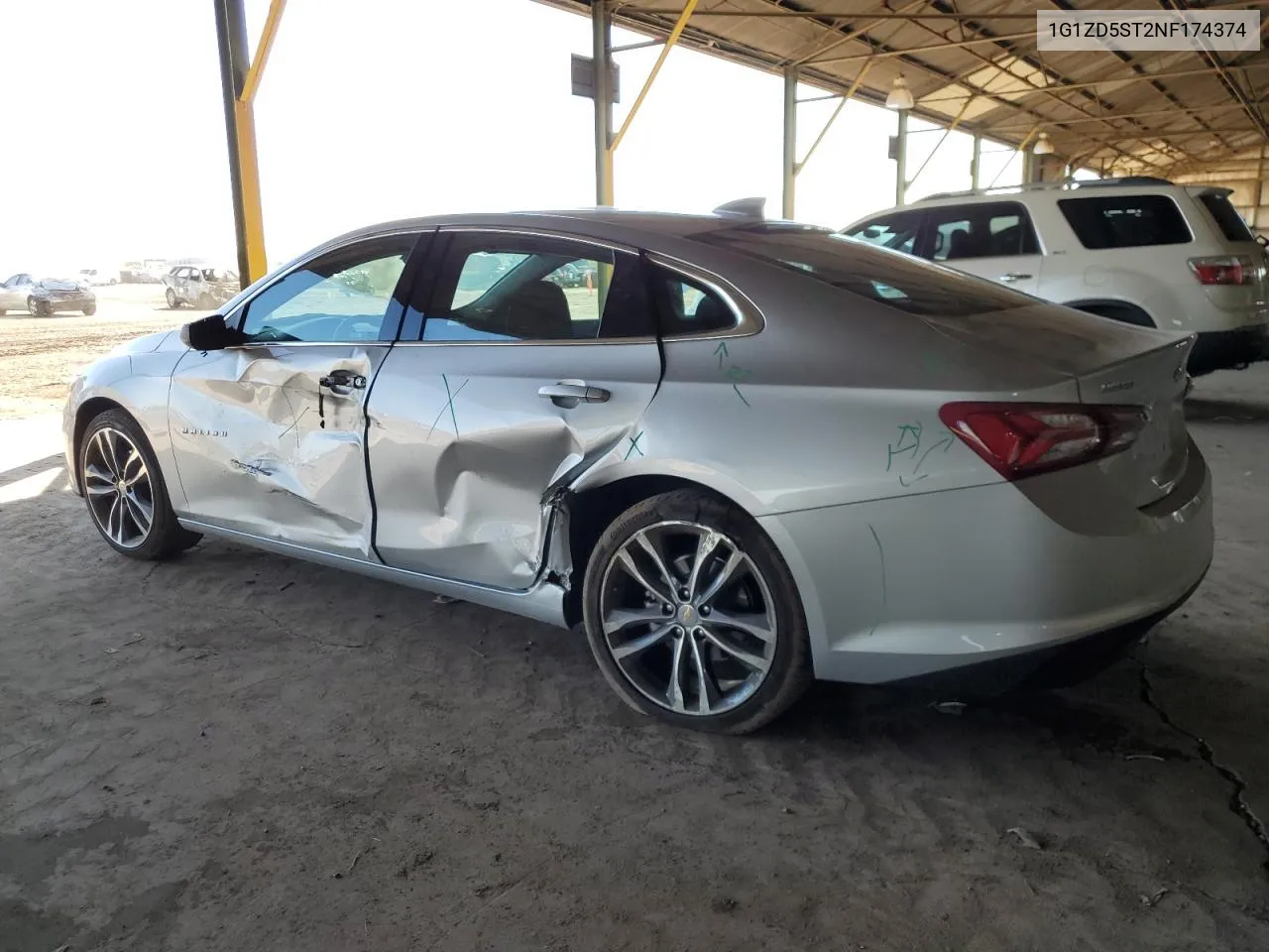 2022 Chevrolet Malibu Lt VIN: 1G1ZD5ST2NF174374 Lot: 76841524