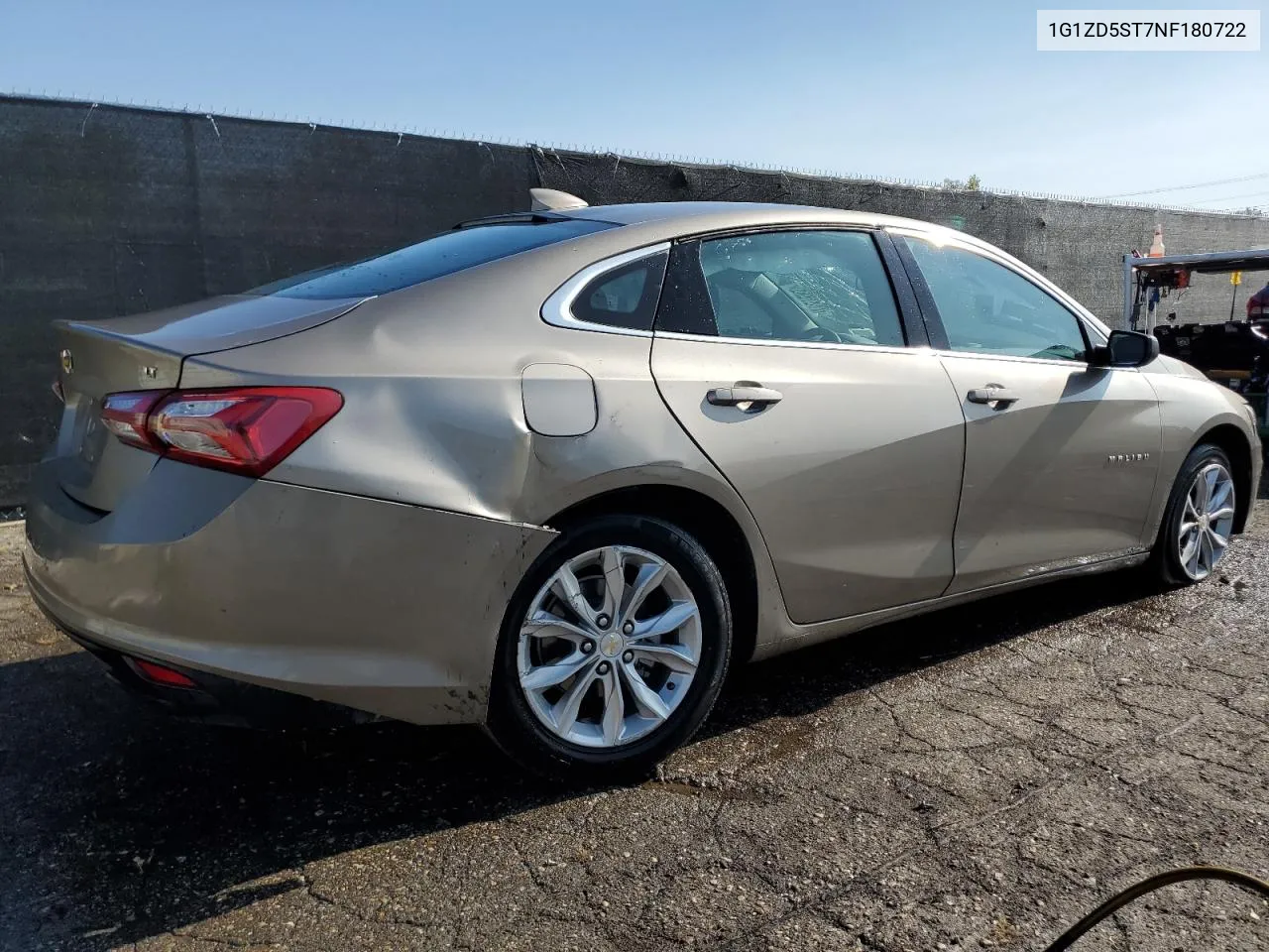 2022 Chevrolet Malibu Lt VIN: 1G1ZD5ST7NF180722 Lot: 76846434