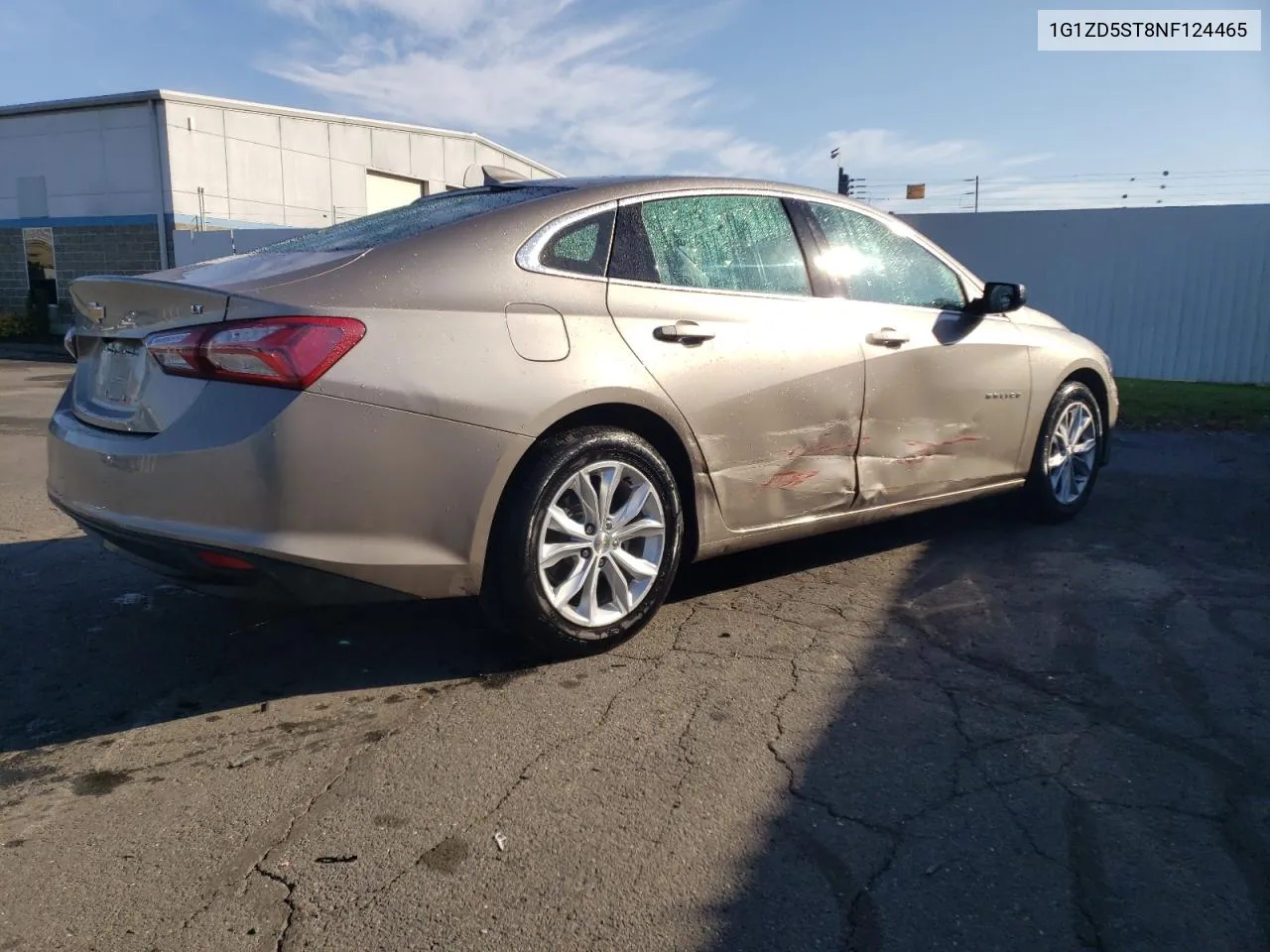 2022 Chevrolet Malibu Lt VIN: 1G1ZD5ST8NF124465 Lot: 76974654