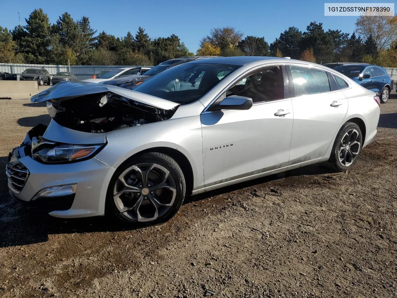 2022 Chevrolet Malibu Lt VIN: 1G1ZD5ST9NF178390 Lot: 77248564