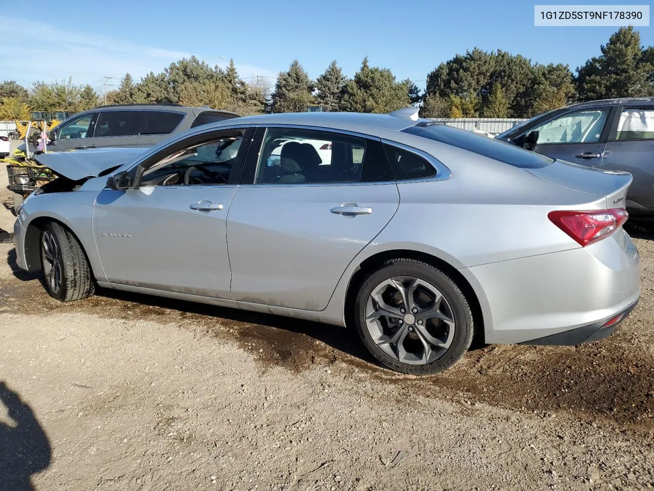 2022 Chevrolet Malibu Lt VIN: 1G1ZD5ST9NF178390 Lot: 77248564