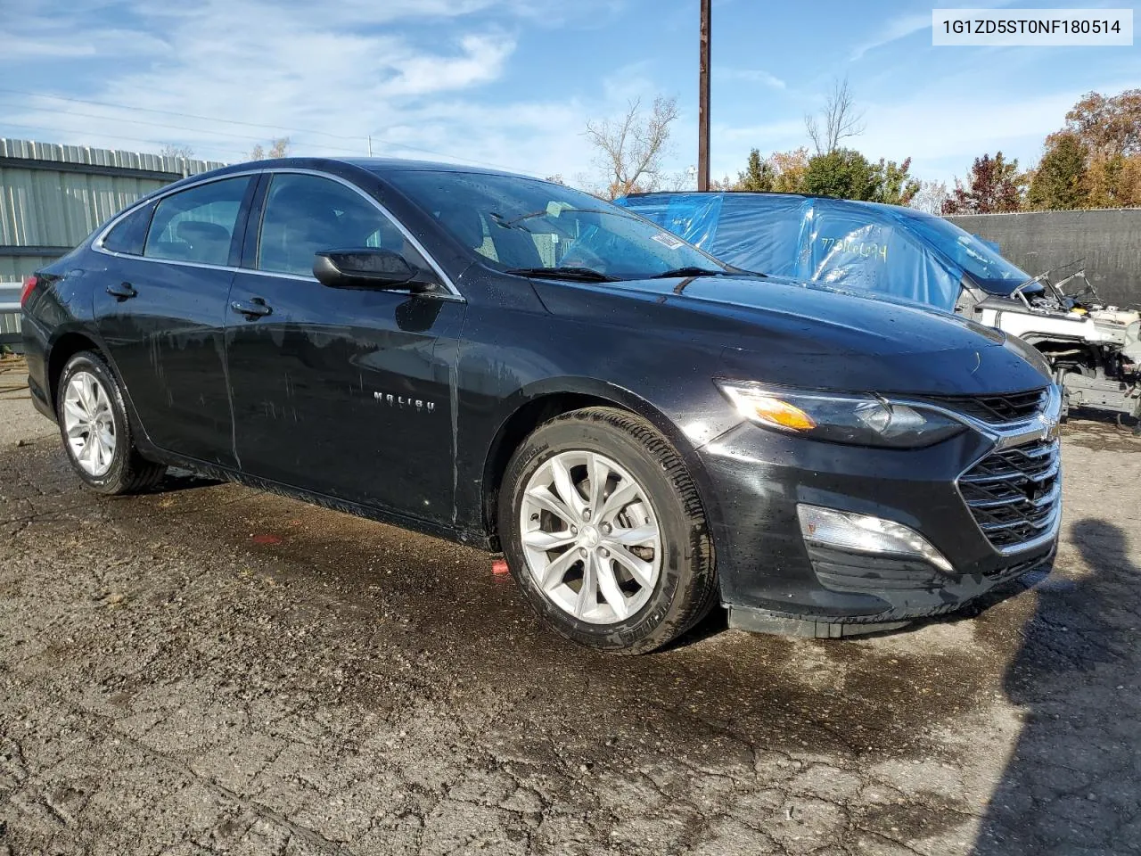 2022 Chevrolet Malibu Lt VIN: 1G1ZD5ST0NF180514 Lot: 77271504