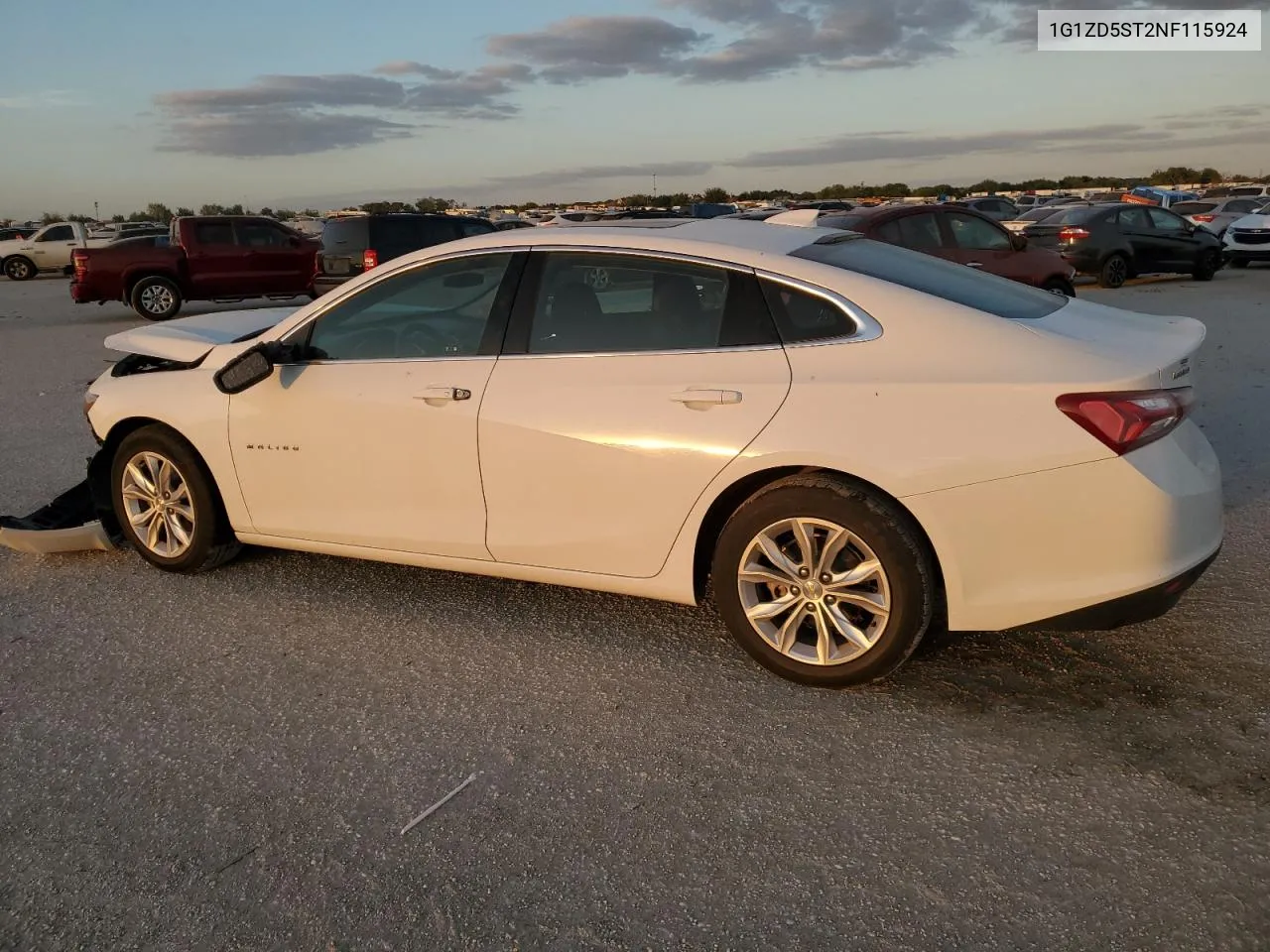 2022 Chevrolet Malibu Lt VIN: 1G1ZD5ST2NF115924 Lot: 77404984