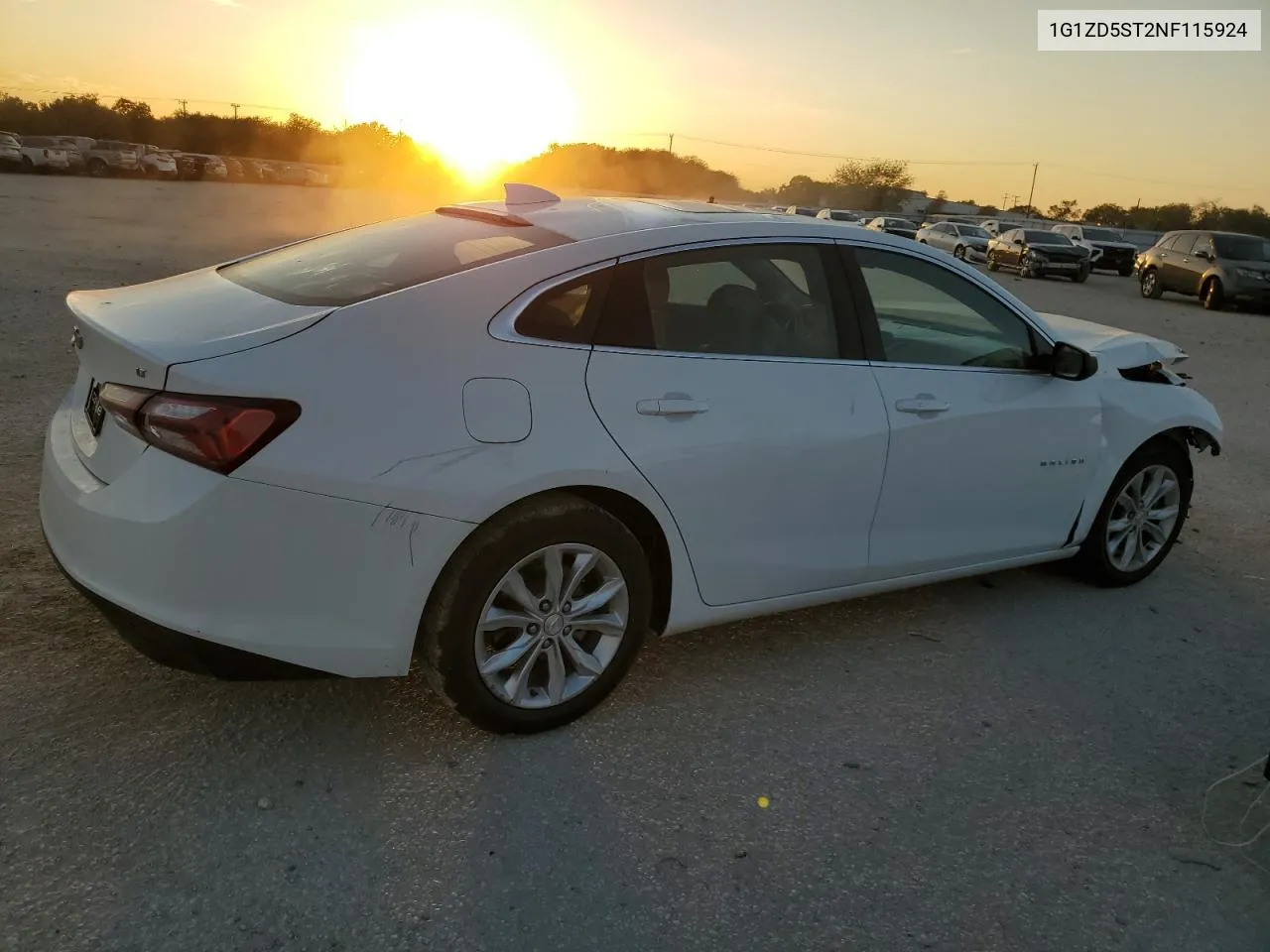 2022 Chevrolet Malibu Lt VIN: 1G1ZD5ST2NF115924 Lot: 77404984