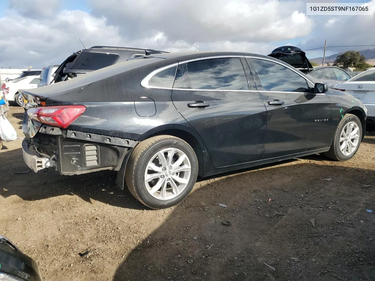 2022 Chevrolet Malibu Lt VIN: 1G1ZD5ST9NF167065 Lot: 77673214