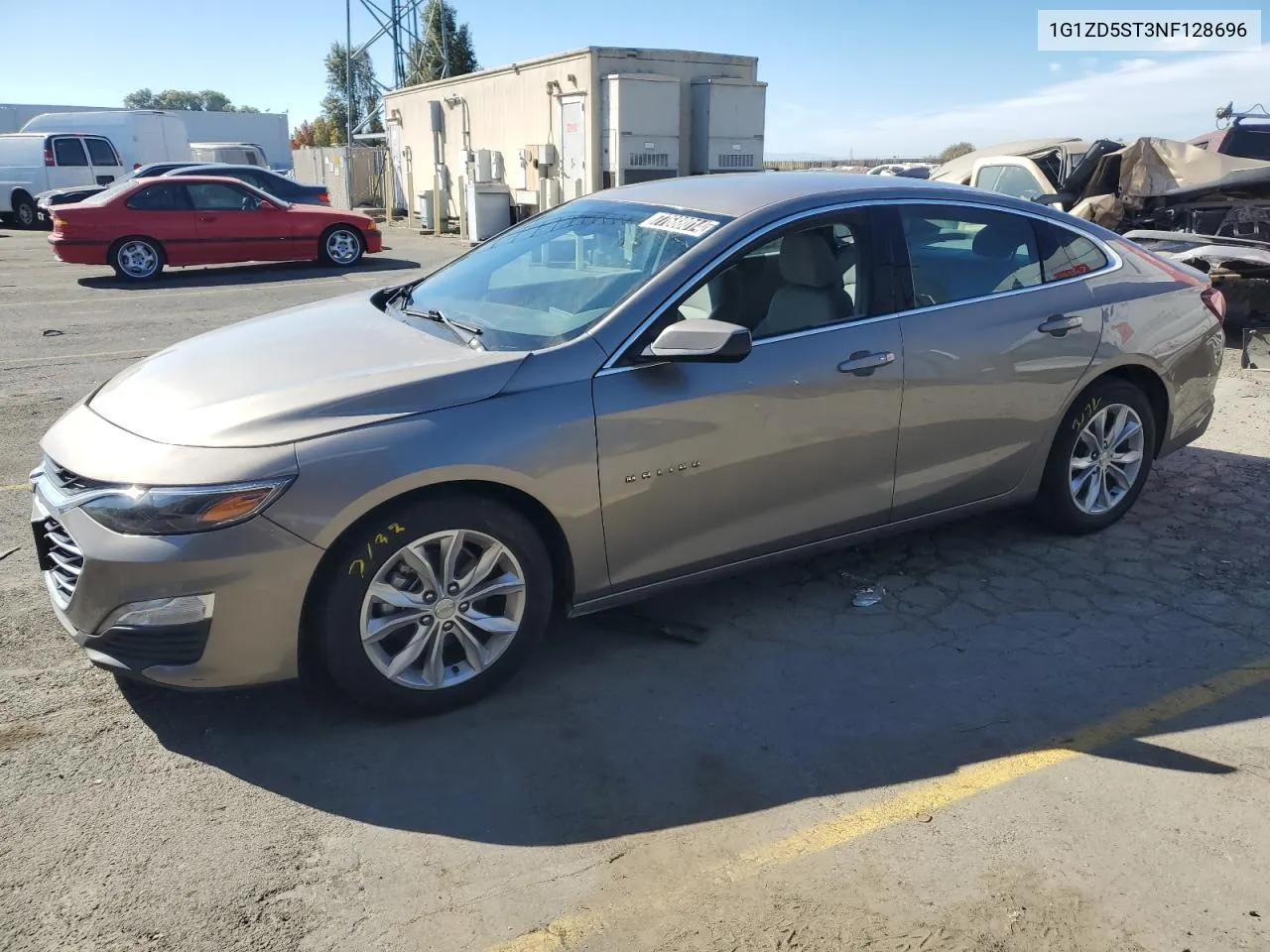 2022 Chevrolet Malibu Lt VIN: 1G1ZD5ST3NF128696 Lot: 77688014