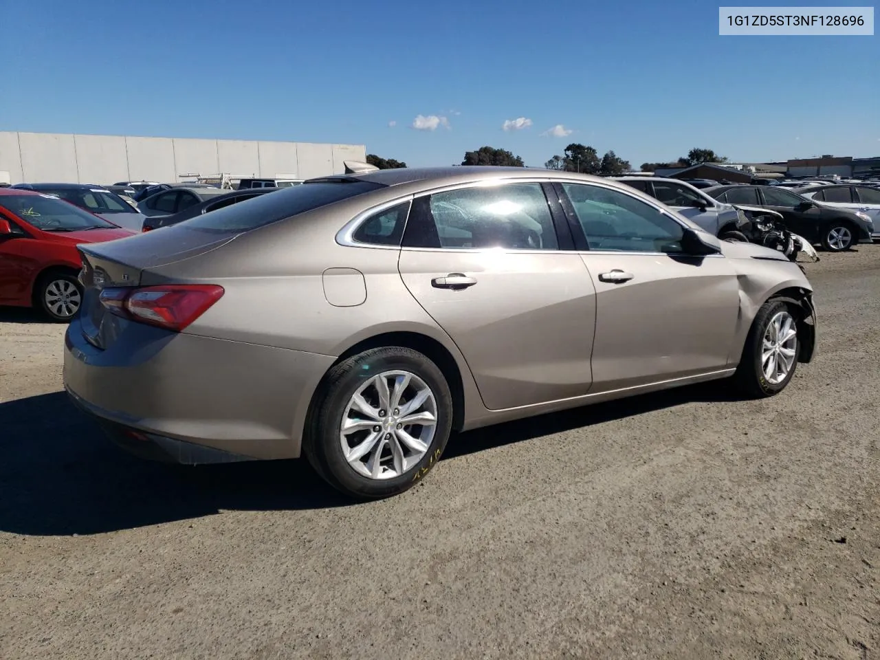 2022 Chevrolet Malibu Lt VIN: 1G1ZD5ST3NF128696 Lot: 77688014