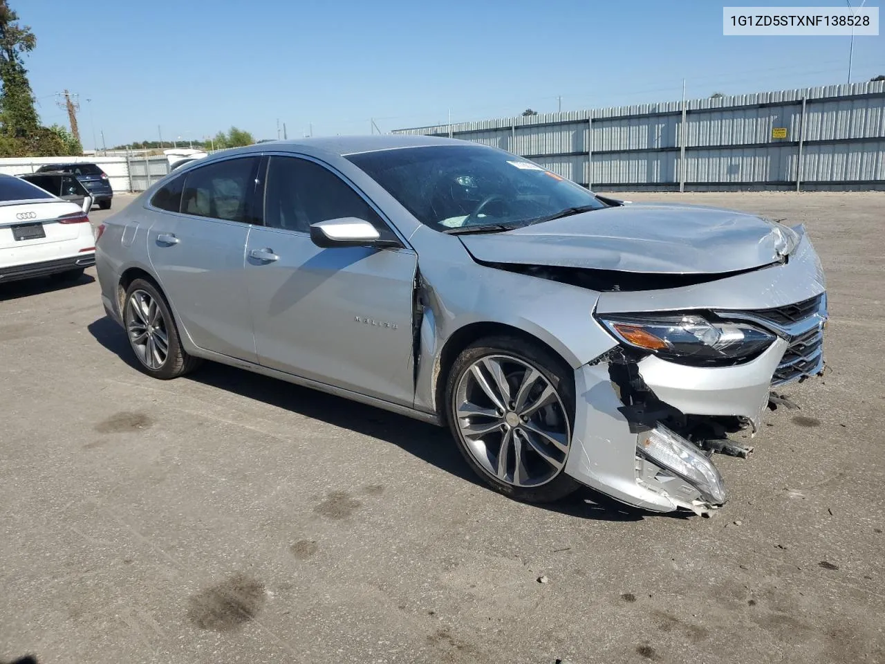 2022 Chevrolet Malibu Lt VIN: 1G1ZD5STXNF138528 Lot: 77760144