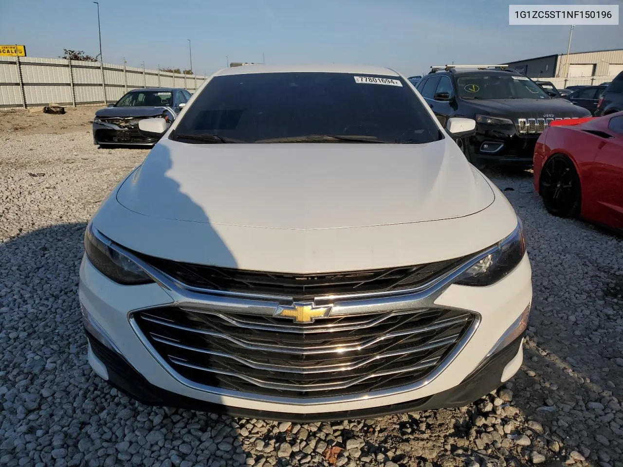 2022 Chevrolet Malibu Ls VIN: 1G1ZC5ST1NF150196 Lot: 77801694