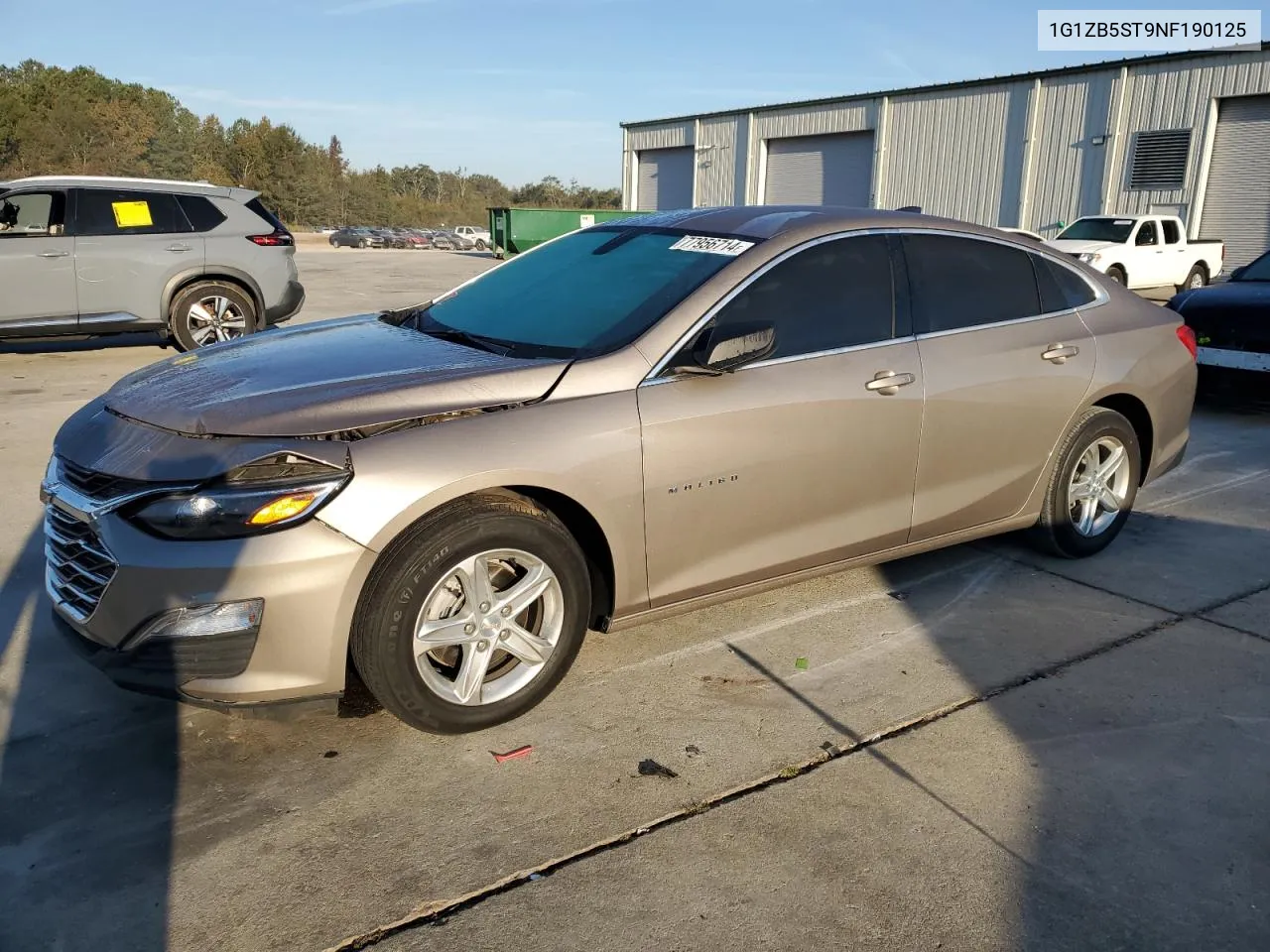 2022 Chevrolet Malibu Ls VIN: 1G1ZB5ST9NF190125 Lot: 77956714