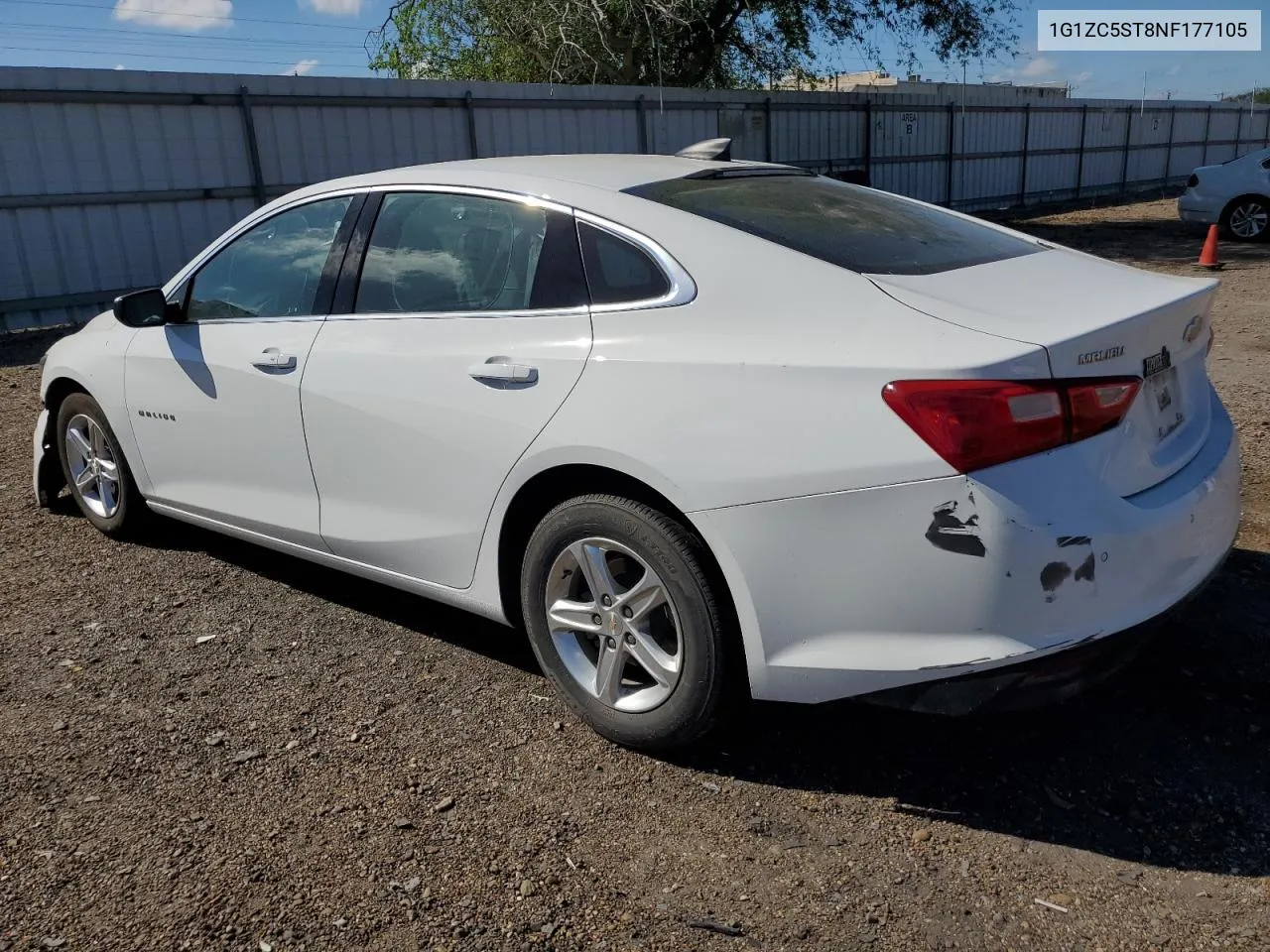 2022 Chevrolet Malibu Ls VIN: 1G1ZC5ST8NF177105 Lot: 78144694