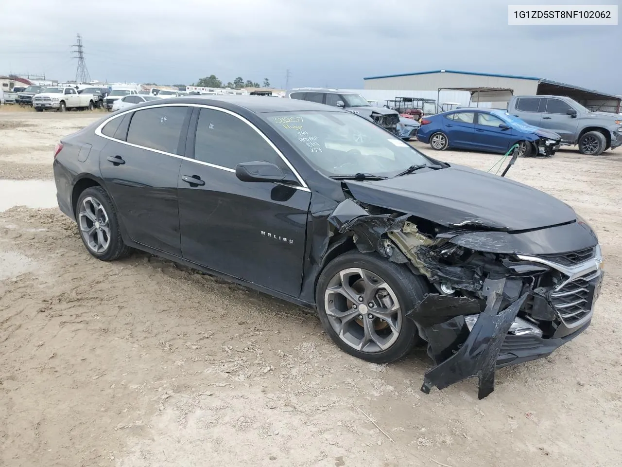 2022 Chevrolet Malibu Lt VIN: 1G1ZD5ST8NF102062 Lot: 78230464