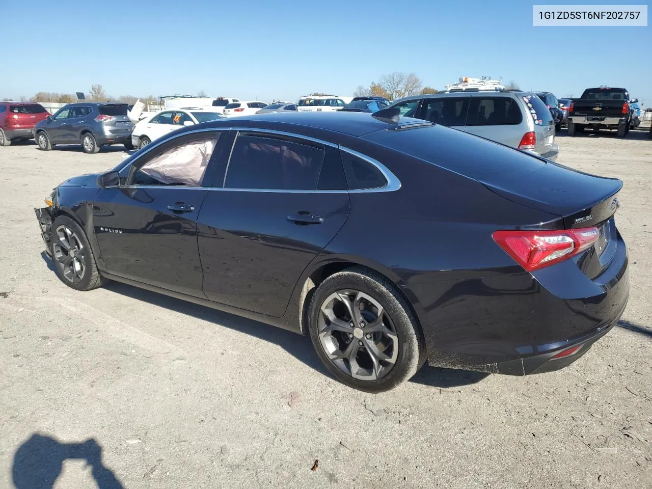 2022 Chevrolet Malibu Lt VIN: 1G1ZD5ST6NF202757 Lot: 78968584