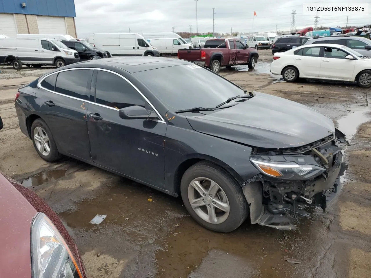 2022 Chevrolet Malibu Lt VIN: 1G1ZD5ST6NF133875 Lot: 80085834