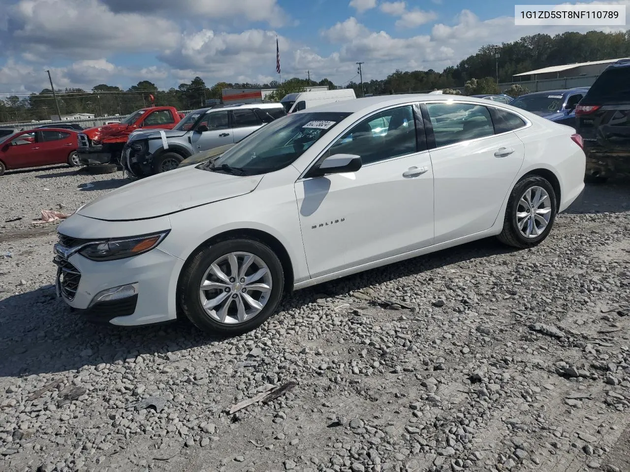 2022 Chevrolet Malibu Lt VIN: 1G1ZD5ST8NF110789 Lot: 80273624