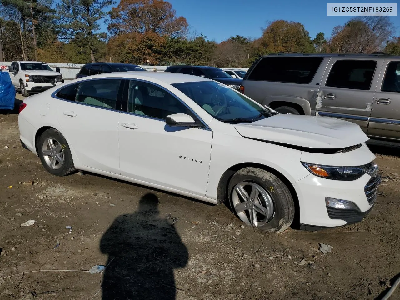 2022 Chevrolet Malibu Ls VIN: 1G1ZC5ST2NF183269 Lot: 80291474