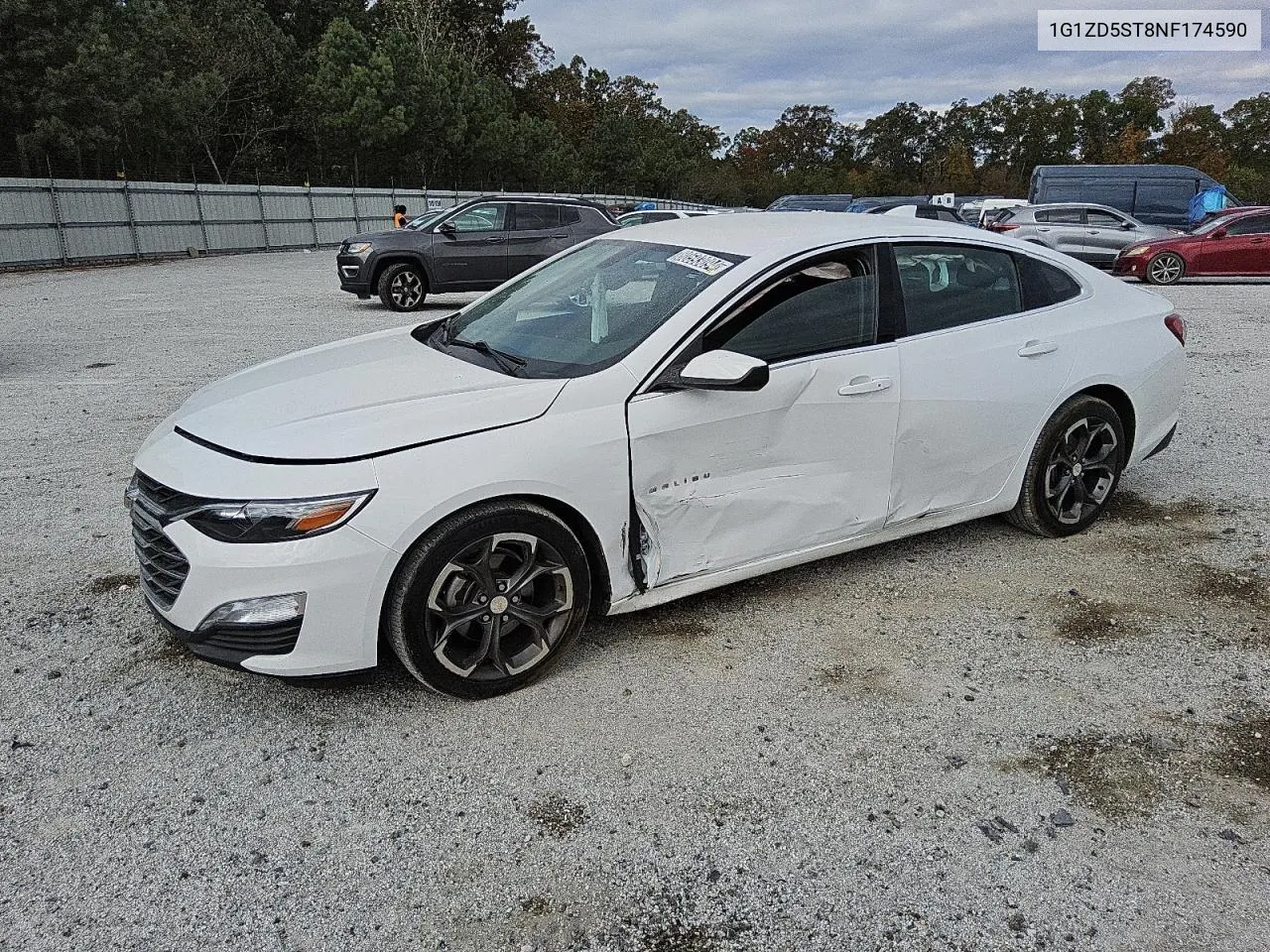 2022 Chevrolet Malibu Lt VIN: 1G1ZD5ST8NF174590 Lot: 80593094