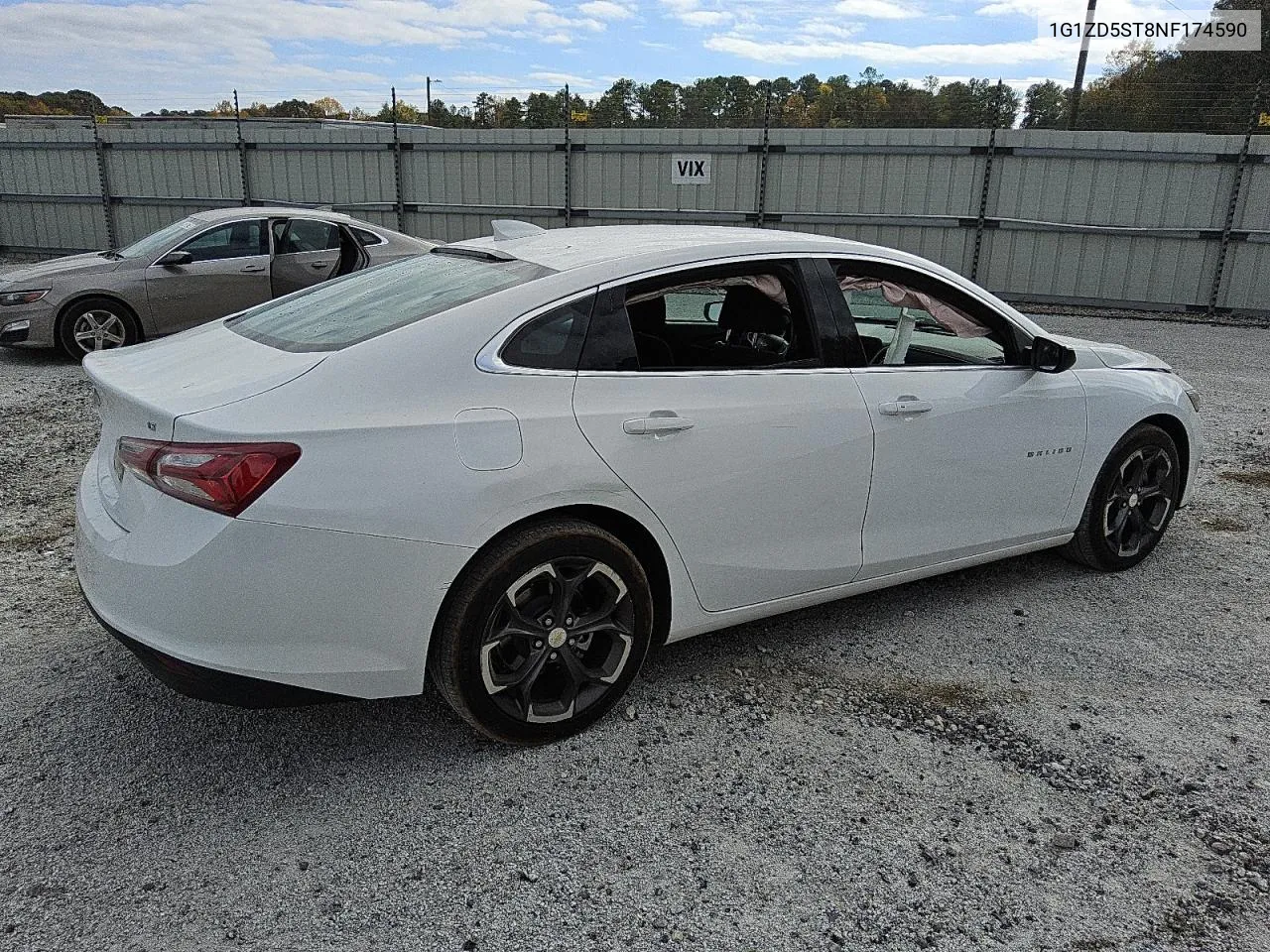 2022 Chevrolet Malibu Lt VIN: 1G1ZD5ST8NF174590 Lot: 80593094