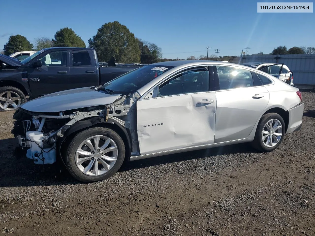 2022 Chevrolet Malibu Lt VIN: 1G1ZD5ST3NF164954 Lot: 80721114