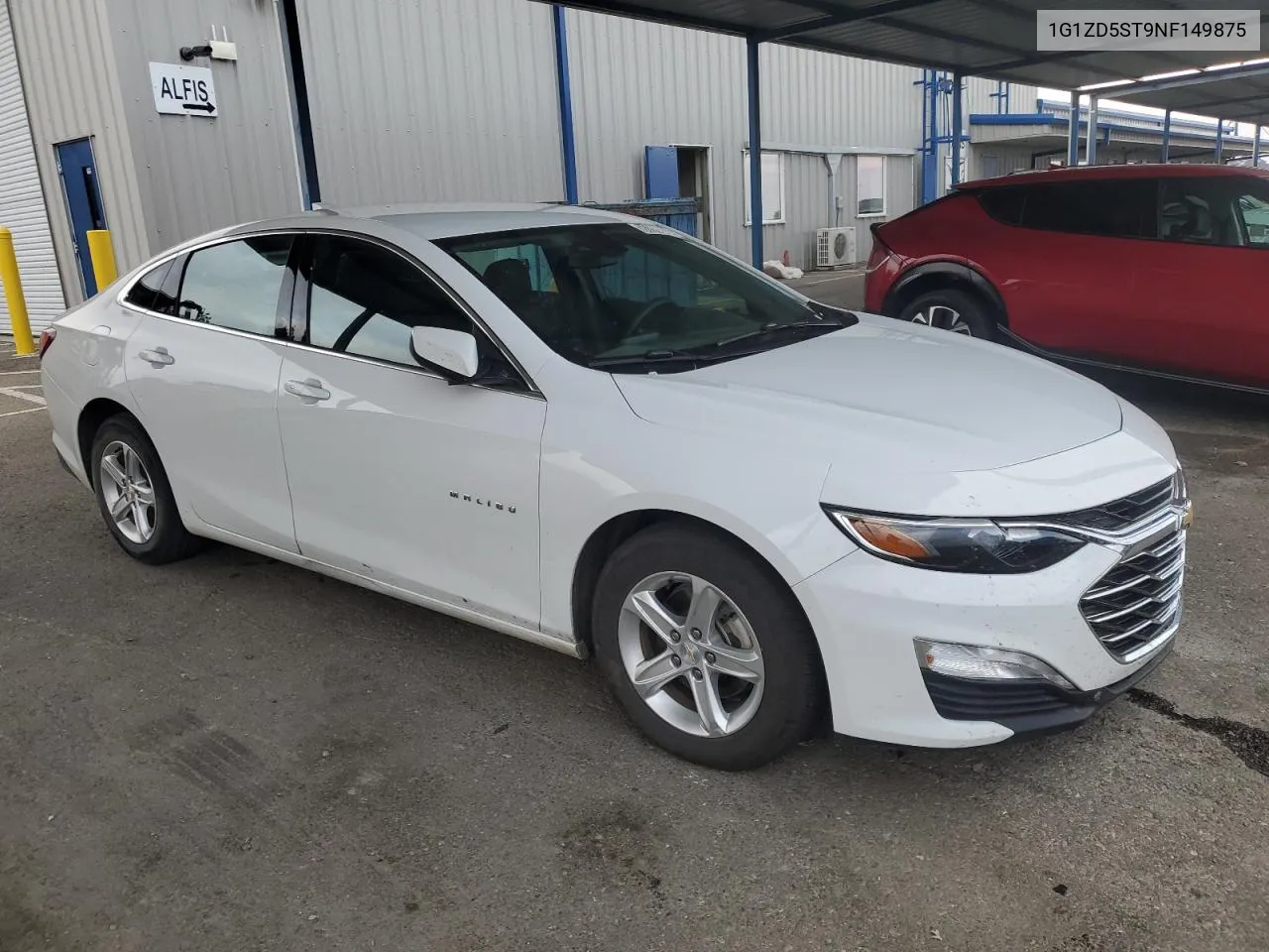 2022 Chevrolet Malibu Lt VIN: 1G1ZD5ST9NF149875 Lot: 80860094