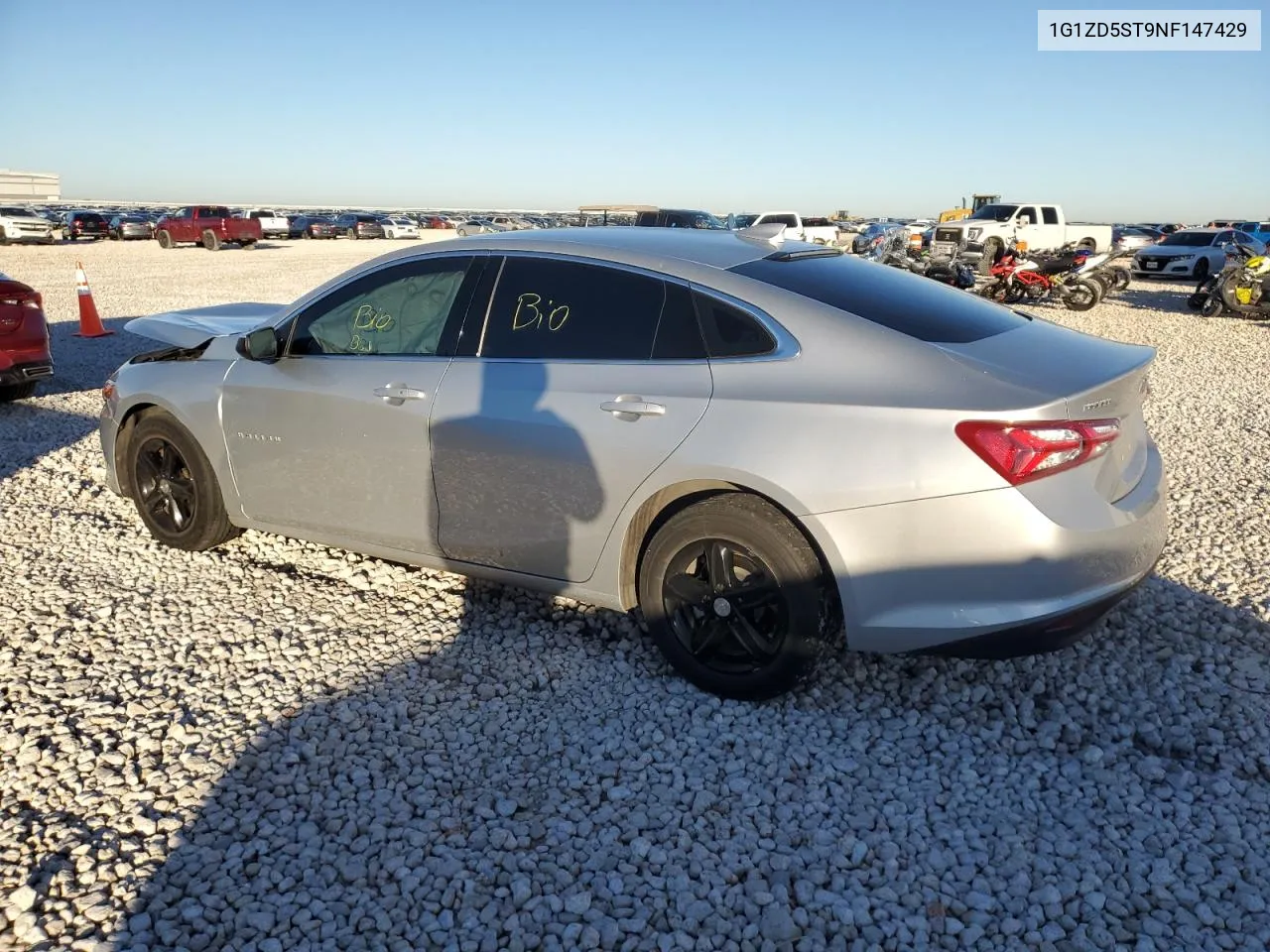 2022 Chevrolet Malibu Lt VIN: 1G1ZD5ST9NF147429 Lot: 81309514