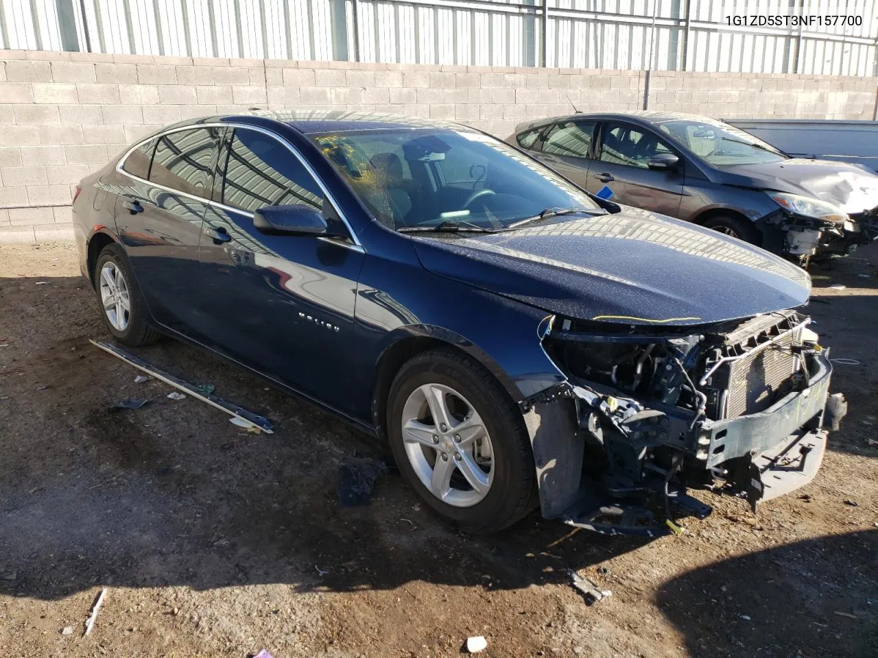 2022 Chevrolet Malibu Lt VIN: 1G1ZD5ST3NF157700 Lot: 81549334