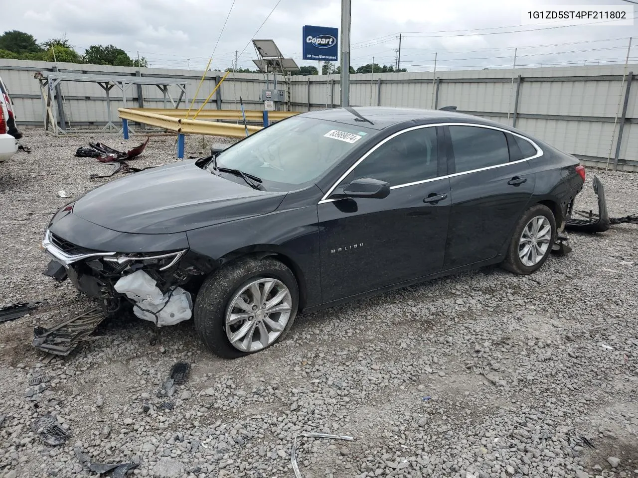 2023 Chevrolet Malibu Lt VIN: 1G1ZD5ST4PF211802 Lot: 63989074