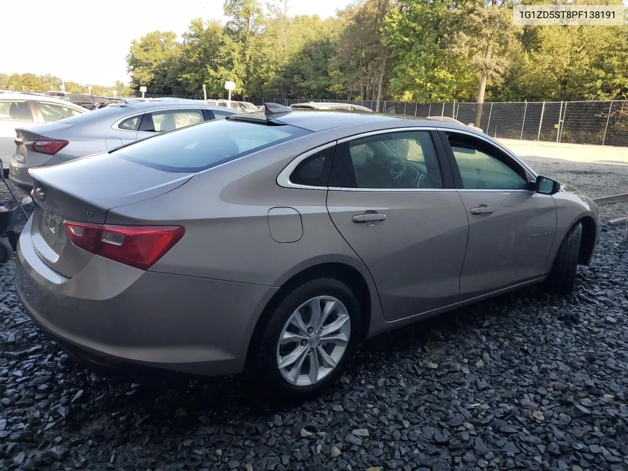 2023 Chevrolet Malibu Lt VIN: 1G1ZD5ST8PF138191 Lot: 74782854