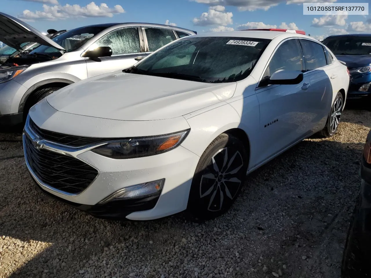 2024 Chevrolet Malibu Rs VIN: 1G1ZG5ST5RF137770 Lot: 74939334