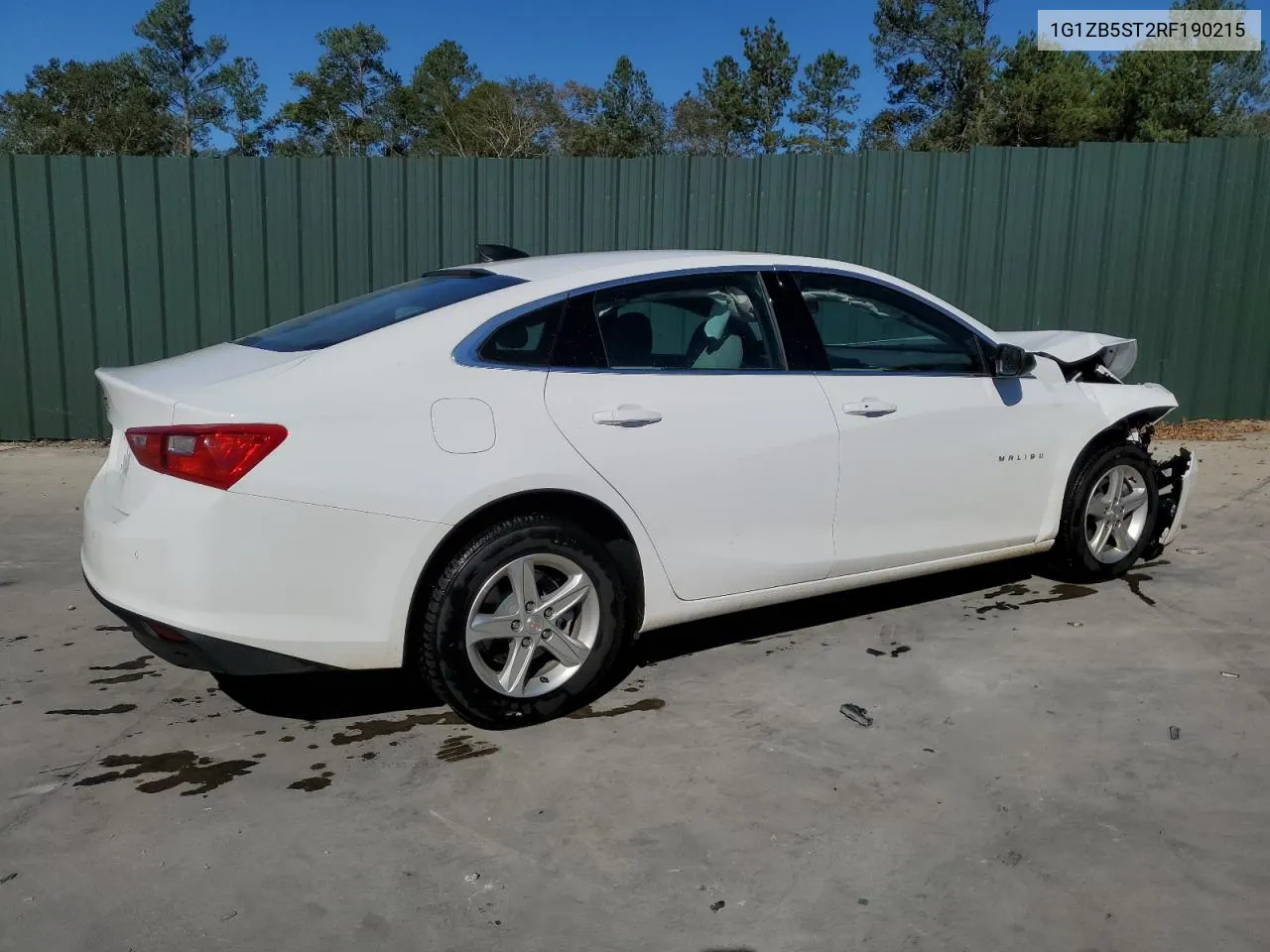 2024 Chevrolet Malibu Ls VIN: 1G1ZB5ST2RF190215 Lot: 76614414